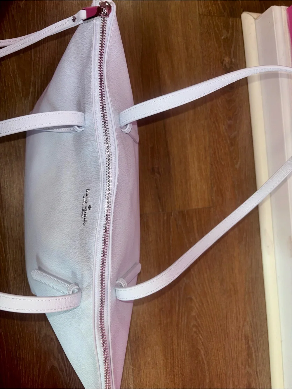 Kate Spade pale blue leather tote & pebbled leather wallet Duo NWT! MSRP $638!